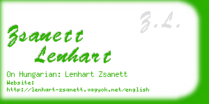 zsanett lenhart business card